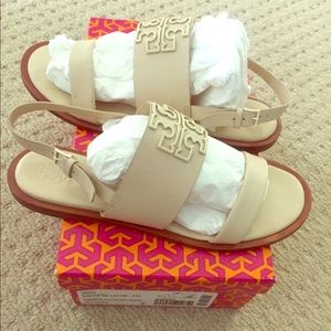 TORY Burch Powder Coated Melinda Sandal sz 8